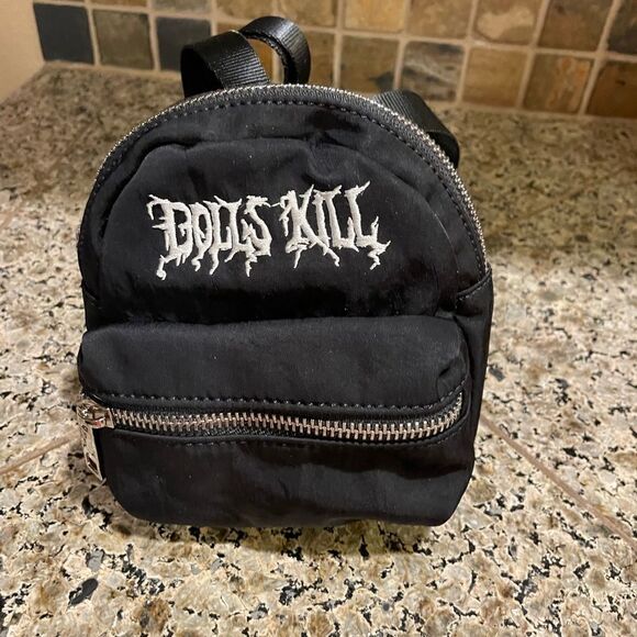 Dolls Kill Black Mini Backpack NEW NWOT - Picture 11 of 12